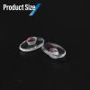 (250 Pair Eyewear Nose Pad Ellipse Silicone Material Soft Push in for Eyeglasses Shop and Eye Hospital by Dhoptical (15MM 250 Pair) view 2