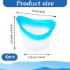 Ptwola 4pcs Eye Wash Cup Eye Wash Bath Kit Silicone Eye Cleaning Cup for Eye Rinse Portable Eye Care Tool Reusable Eye Cleaner for Quick Refresh & Relief Tired Eyes Cleaning Eye Dust Makeup Irritants view 2