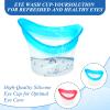 Ptwola 4pcs Eye Wash Cup Eye Wash Bath Kit Silicone Eye Cleaning Cup for Eye Rinse Portable Eye Care Tool Reusable Eye Cleaner for Quick Refresh & Relief Tired Eyes Cleaning Eye Dust Makeup Irritants view 3