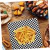 HOLIDYOYO 100sheets Checkered Food Wrapping Paper Oil Baking Paper for Sandwiches Fries and Chicken Liners for Catering and Picnics view 3