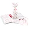 FAZHBARY 100 PCS Cellophane Treat Bags for Gift Bags Red Heart Plastic Bags Goodie Bags for Wrapping Supplies view 1