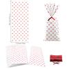 FAZHBARY 100 PCS Cellophane Treat Bags for Gift Bags Red Heart Plastic Bags Goodie Bags for Wrapping Supplies view 2
