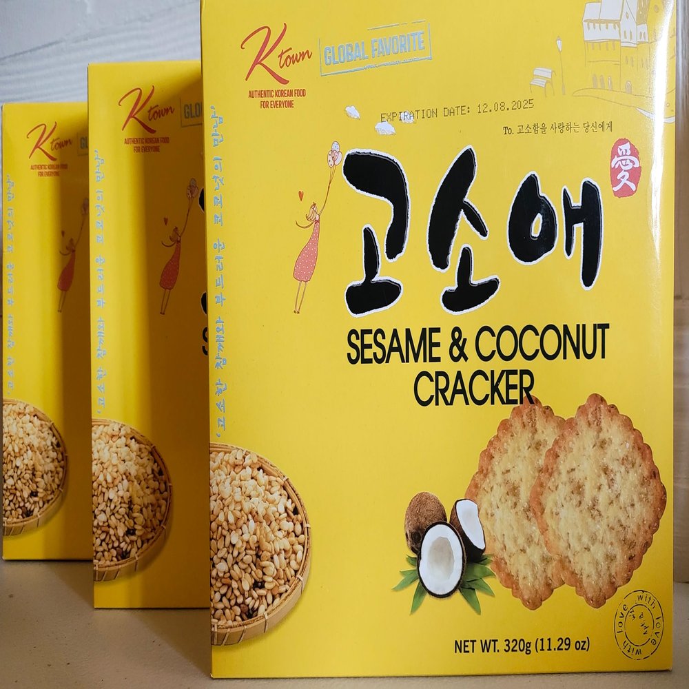 K town Sesame & Coconut Cracker 33.87 oz (3 pack)