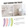 Uonlytech 16pairs Self-adhesive Toilet Seat Cushions Washable and Thickened Bathroom Covers Soft and Warm and Comfortable for All Ages view 2