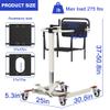 Patient Lift Transfer Chair for Home Portable Wheelchair Lift for Car & Toilets, Bedside Commode Toilets Seat, Transfer Aid for Elderly Height Adjustable (Basic Style) view 4