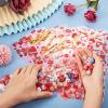 Boutigem 100Pcs Valentines Cellophane Treat Bags Red Love Heart Lips Print Party Favor Bags Clear Plastic Goodie Snack Bags Valentine Theme Gift Packing Bags for Candy Cookies Festival Party Supplies view 4