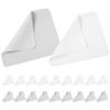 20pcs Non-Scratch Microfiber Eyeglass Cloths Soft Wipes for Eyeglasses Sunglasses Smartphone Screens and Camera Lenses Portable and Reusable view 1