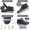 ZARBAILRE Mens Diabetic Edema Shoes, Warm Plush Arthritis Swollen Feet Memory Foam Walking Shoes Adjustable Closures Non-Slip Boots Sneakers view 4