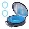 2Pcs. Neck Cooler Ice Ring with Insulated Bag. Wearable Body Cooling Tube for Hot Weather in Summer, Gel Ice Collar for Outdoor Workers, Sports. Reusable Cool Wraps. (Blue*2) view 1