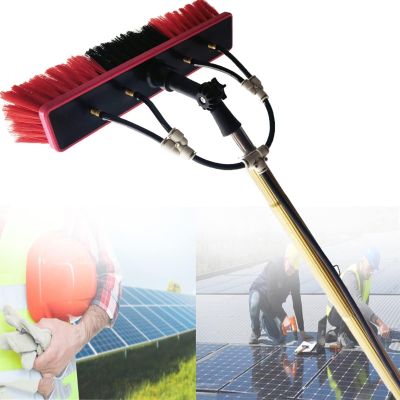 Window Cleaning Telescopic Pole,Water Fed Extendable Brush,Suitable for Cleaner Conservatory Roof Photovoltaic Panel Cleaning,Telescopic Solar Panel Cleaning Brushes (Size : 9M)