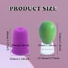 Jesakmie 2 Pairs Nipple Correctors for Flat or Inverted Nipples, Portable Nipple Suckers Vacuum Suction Cupping Device, Breastfeeding for Women (2Purple+2Green) view 4