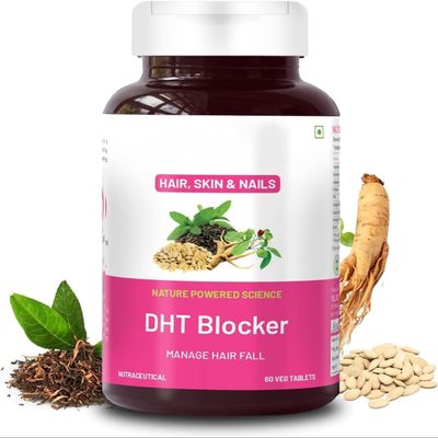 Biotin,Pumpkin Seed,Green Tea,Omega 3,Vitamin C,E,B6,Zinc,Selenium,Betasitosterol,Reduce Hair Fall Stimulate Hair Growth & Regrowth Supplement-60 Vegetarian Tablets