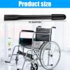 Hariendny Wheelchair Brake Extenders, 2PCS Handle Extenders, Black, 8.6 Inch, Stainless Steel view 2