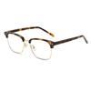SooGree Blue Light Blocking Glasses Men Women Half Frame UV400 Glasses Clear Lens Anti Eyestrain Glasses Computer Gaming (Metal, SG2152 Gold) view 1