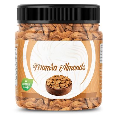 ashmiri Mamra Almonds - 250 g | (Grade A ++ Nuts Natural Source of Vitamins, Protien & Magnesium) Special Mamra Badam Giri Nuts & Dryfruits