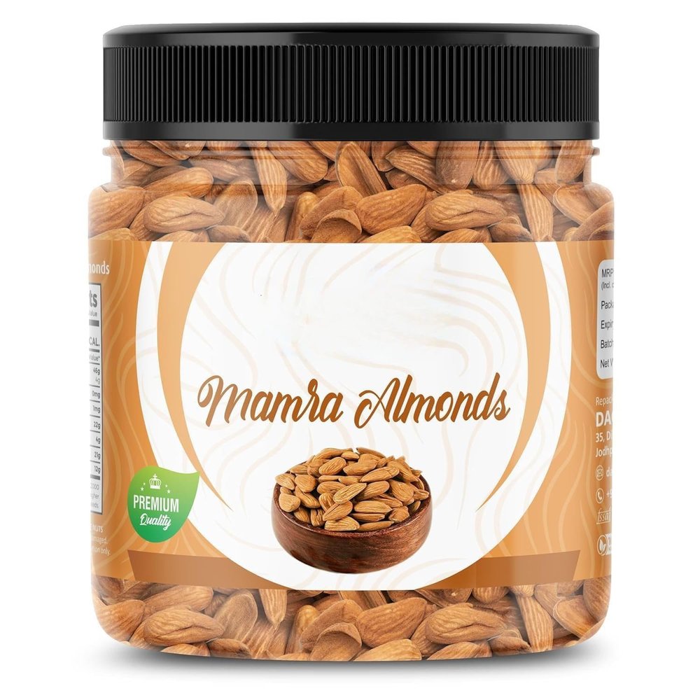 ashmiri Mamra Almonds - 250 g | (Grade A ++ Nuts Natural Source of Vitamins, Protien & Magnesium) Special Mamra Badam Giri Nuts & Dryfruits