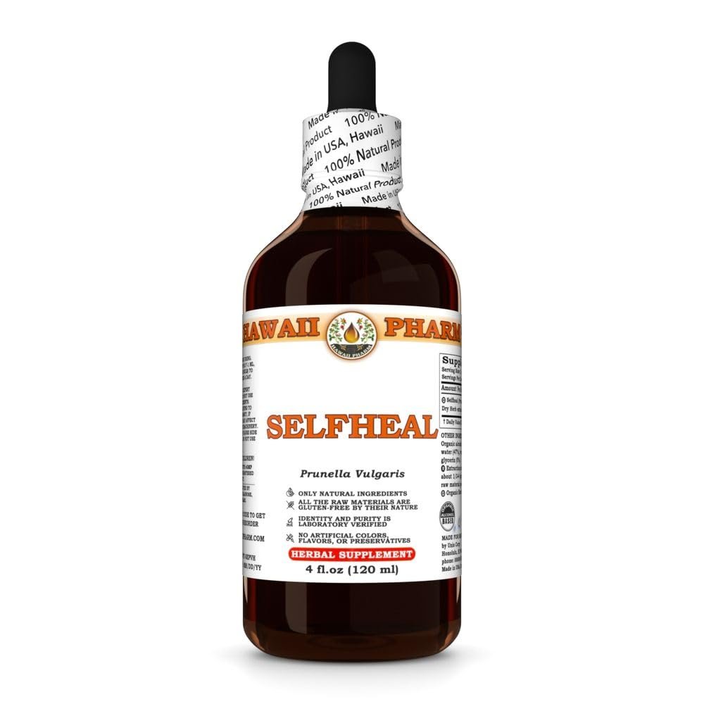 Selfheal (Prunella Vulgaris) Dry Herb Tincture, All Natural, Vegan, Pure Liquid Extract - 4 fl.oz