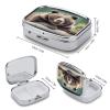 Grizzly Bear Pill Box Pill Organizer Pill Case 2 Compartment Medicine Pill Organizer Small Pill Case Pill Container Pill Holder Cute Pill Box Mini Pill Case view 2