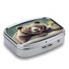 Grizzly Bear Pill Box Pill Organizer Pill Case 2 Compartment Medicine Pill Organizer Small Pill Case Pill Container Pill Holder Cute Pill Box Mini Pill Case view 3