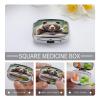 Grizzly Bear Pill Box Pill Organizer Pill Case 2 Compartment Medicine Pill Organizer Small Pill Case Pill Container Pill Holder Cute Pill Box Mini Pill Case view 4