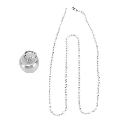Portable Stainless Steel Bottle Mini Capsules Daily Box Container with Pearl Necklace for Outdoor Camping Travel
