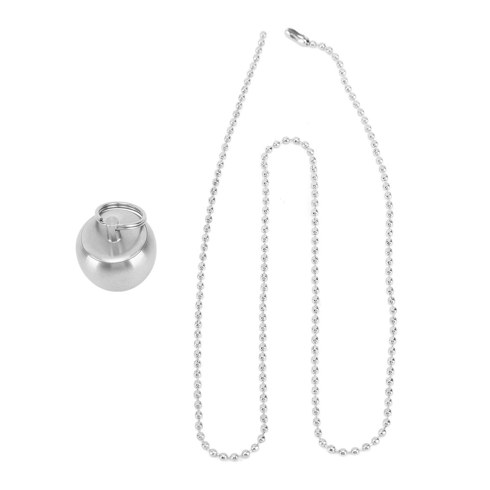 Portable Stainless Steel Bottle Mini Capsules Daily Box Container with Pearl Necklace for Outdoor Camping Travel