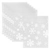100 Pcs 14 x 14cm Christmas Snowflake Cookie Bags Resealable Cellophane Candy Bags Self Adhesive Xmas Treat Bags Snack Wrapping Bag Small Business Packaging Cello Bags for Wedding Party White view 1