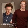 LookLux Oversized Aviator Reading Glasses Men with Blue Light Blocking, 3 Pack Retro Reading Glasses Computer Readers Men 3.5 view 2