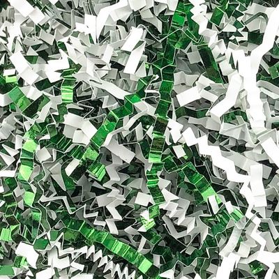 200 Gram Crinkle Cut Paper Shred Filler Gift Wrapping Paper Filler Basket Filling Paper Stocking Stuffer Paper Metallic Shredded Paper Christmas Paper Packing Shreds for Wedding Party Green