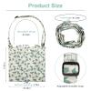 Catheter Bag Holder for 2000ml Catheter Bags,Catheter Bag Covers with Floral Pattern,Urine Bag with Adjustable Strap,Catheter Supplies for Urinary Incontinence Patients (Jasmine) view 2