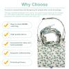 Catheter Bag Holder for 2000ml Catheter Bags,Catheter Bag Covers with Floral Pattern,Urine Bag with Adjustable Strap,Catheter Supplies for Urinary Incontinence Patients (Jasmine) view 4