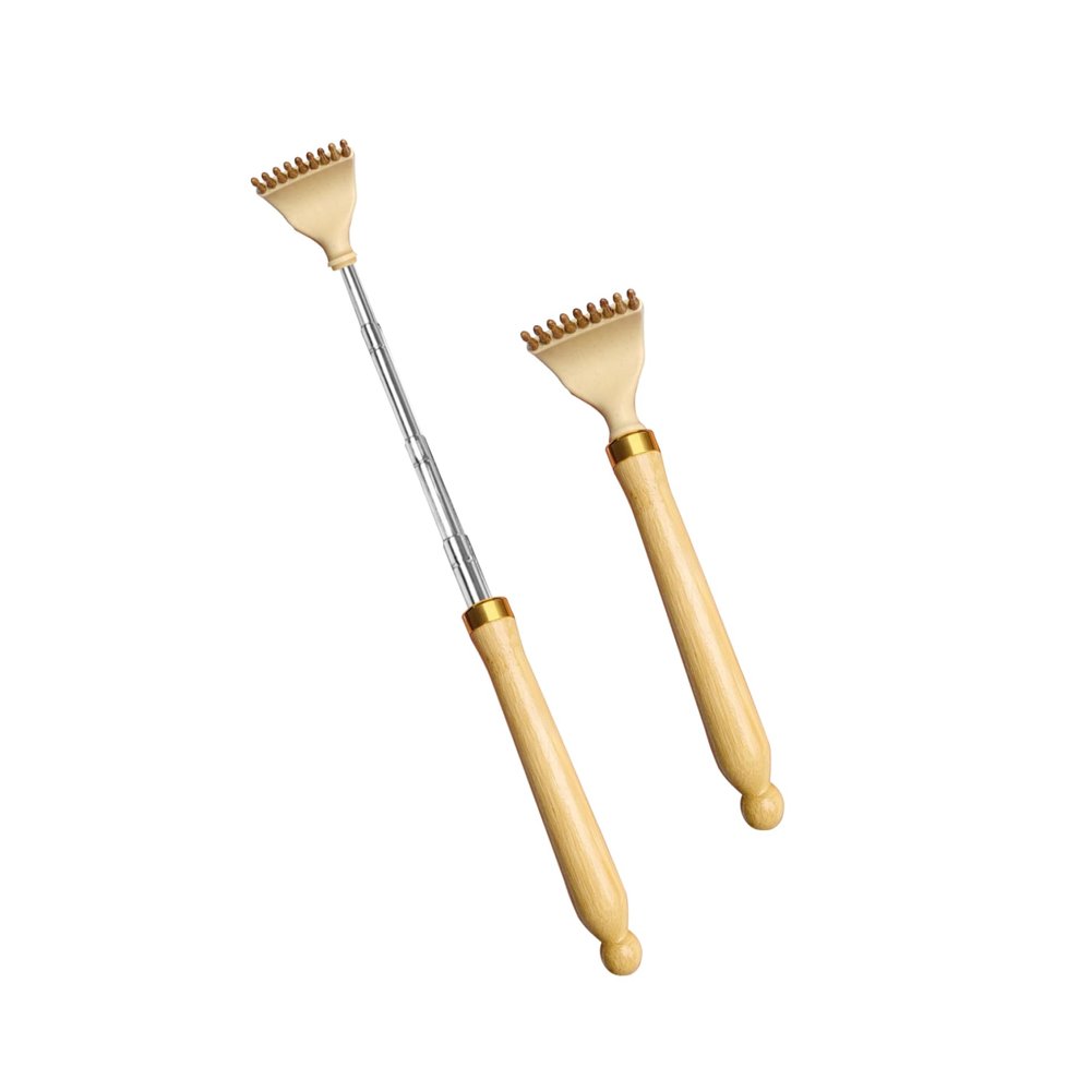 Back Scratcher, Bamboo Back Massager Tool Wooden Manual Long Handle Back Scratchers for Men and Women, Instant Relief from Itching Body Relaxation, Wooden Back Scratcher