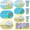 120Pcs Oh The Plase Go Decorations Oh The Placse Go Graduation Decorations Oh The Plases Go Plates and Napkins Kindergarten Graduation Decorations view 1