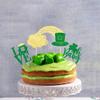 Sleyberoy St. Patrick's Day Cake Toppers-Green Clover Deisgn Birthday Cake Decoration Supplies (cup) view 4