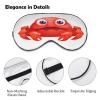 Cute Red Crab Sleep Mask Eye Masks for Sleep Sleeping Mask Sleep Masks for Women Men Sleep Mask Blackout Adjustable Sleep Mask Travel Eye Mask Side Sleeper Eye Mask view 3