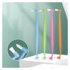 KHOGSBPSW Manual Toothbrush Single Brush Head Fissure Wisdom Tooth Brush Soft Bristle Toothbrush Cleaning Whitening Teeth Toothbrush(Pink) view 2