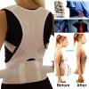 Back Brace Support Belt Magnetic Posture Corrector Full Back Lumbar Support Belt For Lower Upper Back Pain Relief(White,XX-Large) view 2