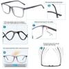 Nearsighted Glasses for Distance Vision, Men Near Sighted Driving Eyeglasses,Women Clear Computer Myopia Farsighted See Far Sight Frame,Cheater Anti Blue Light Blocking TR90 Eye Glass Muners -1.5 view 3