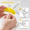 10er Pack Toothpaste Squeezer Dispensers, Multicolor Plastic Toothpaste Tube Squeezer Hanging Toothpaste Clips for Saving Toothpaste Facial Cleanser Creams Paint (Yellow) view 3