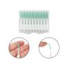 KHOGSBPSW Manual Toothbrush 40pcs Interdental Silicone Brushes Toothpicks Brush Between Teeth Silicone Toothpicks with Thread Cleaning Tools Toothbrush(Green) view 4