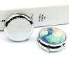 Beautiful Mermaid Tail Pill Box Cute Round Pill Box 3 Compartment Decorative Pocket Purse Portable Mini Travel Medicine Tablet Vitamin Fish Oil Holder Organizer Pill Case view 4
