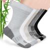 Nolunt Diabetic Socks for Men,6 Pairs Non Binding Crew Diabetic Neuropathy Socks for Men 9-12 10-13 13-15(White+Grey+Black+Beige+Deep Grey+Dark Grey-Large) view 1