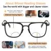 Myfeasy Bifocal Photochromic Reading Glasses Anti Blue Light UV Protectionoutdoor Glasses with Readers at Bottom Readers for Women view 3