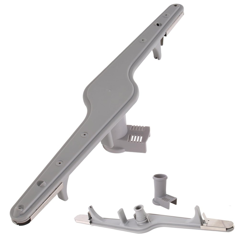 154568002 Dishwasher Lower Wash Arm and 5304518968 Dishwasher Lower Spray Arm Support for Frigidaire Electrolux Dishwasher 1545680 5304517203 154568001 154414101 1545680 154250901 PS12585623 (Grey)