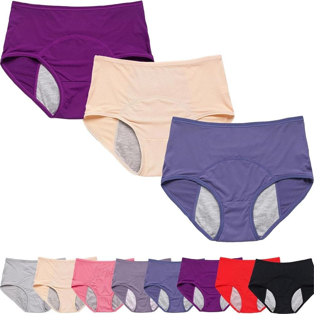 Underwear-Pelvic Floor Support & Leakproof Underwear, Reusable Incontinence Underwear for Women (3PC-F,8X-Large)