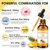 (2 Pack) Magnesium Glycinate Liquid Drops with Cellulose Fiber, Vitamin B6, C, D, Zinc, Magnesium,for Sleep, Nerve, Energy, Muscle, Bone, Calm & Digestion, High Absorption, 4 Fl oz view 3
