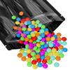 Resealable Zipper Seal Clear Window & Color Metallic Mylar Food, Beauty Packaging Stand Up Heat Sealable Pouch with Tear Notch for Small Business, Home Use (Black, 5.91 inch x 8.66 inch) view 4