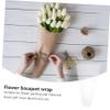 EXAOMBLE 50pcs Flower Wrapping Paper Bags Cellophane Wrap for Bouquets and Floral Packaging for Arrangements and Presenting Flowers view 3