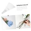 TOBBOMEY 50pcs Cellophane Wrap Bags for Flower Bouquets Transparent Flower Packaging Paper for Weddings Parties and Special Occasions Elegant and Convenient Wrapping view 4
