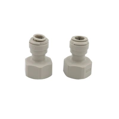 HKNNSDEED Home Brewing Push Regulator Wine Accessories 8MM(5/16) X FFL (to FIT MFL Ball Lock DISCONNECTS 7/16" - 20UNF)(9.5mm Hose Push Fit)